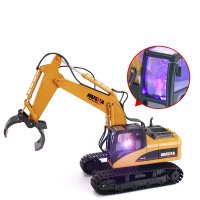 1/14 Scale Construction Vehicles Toys 2.4G 7CH RC Excavator RC Toy Metal Truck for kids