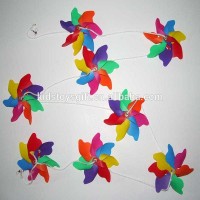 Outdoor Decorative rainbow flower garden pinwheel