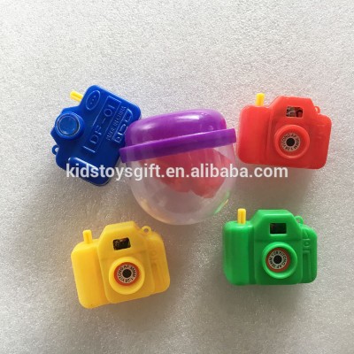 cheaper clear plastic toy capsule with mini camera toy