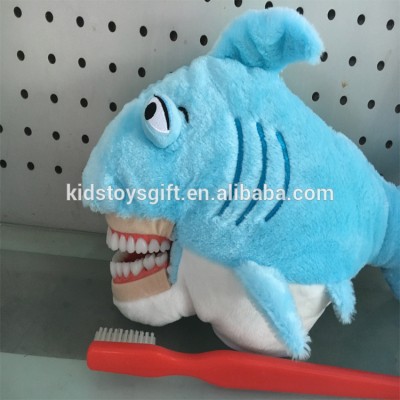 Educational Plush Dental brushing cute large size fish toy