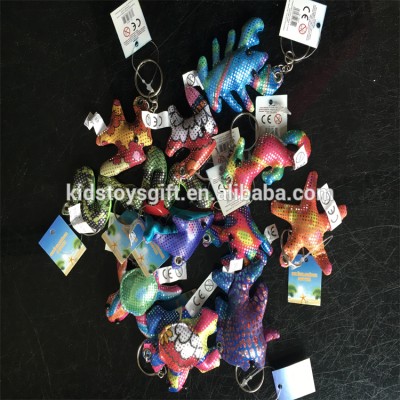 Fashion Small cheaper glitter sand filled animal keyring