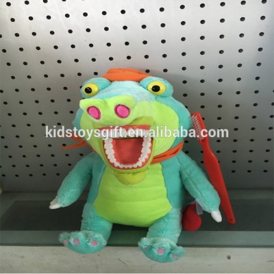 High quality Dental Plush eucational Brushing tooth crocodile