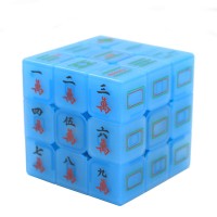 Customs printing luminous 3x3x3 Mahjong magic cube puzzle for collector toys