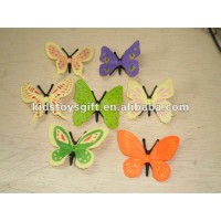 mini plastic 3D butterfly/kids animal toy