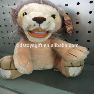 Dental kids Cute Plush eucational Brushing tooth lion toy