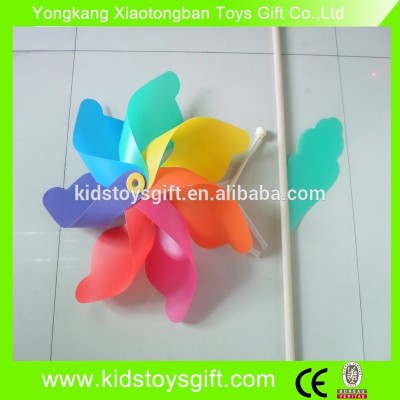 Decorative rainbow flower garden pinwheel/dot pattern colored pinwheel