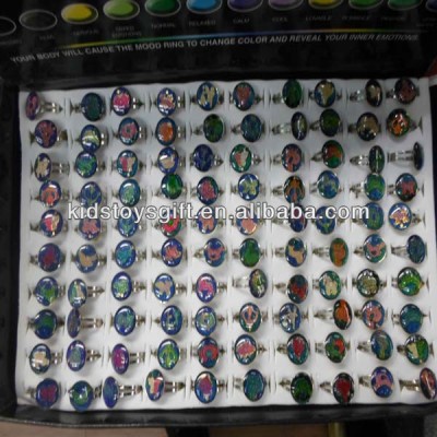 2013 Fashion circuler metal rings toy with assorted pictures for capsule