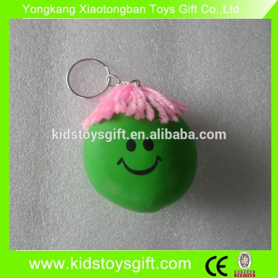 kids flour stretch ball/hot sell funy face doll toy